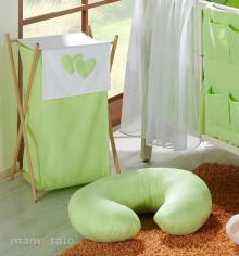 MAMO-TATO - Perna de alaptat Inimioare Verde MAMO-TATO - Perna de alaptat Inimioare Verde1